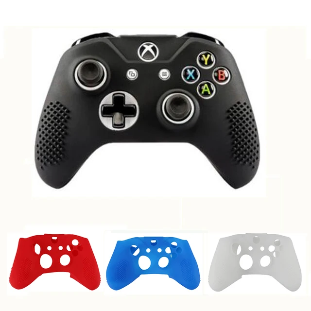 Special Offers News For XBOX ONE Slim Xbox One S Soft Silicone Particle Thicker Skin Cover  Set Pending Anti-slip 4 color