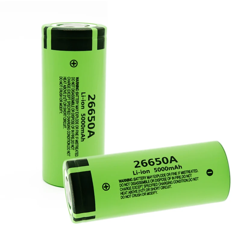 

1-10 PCS 100%Original New Battery For Panasonic 26650A 3.7V 5000mAh High Capacity 26650 Li-ion Rechargeable Batteries