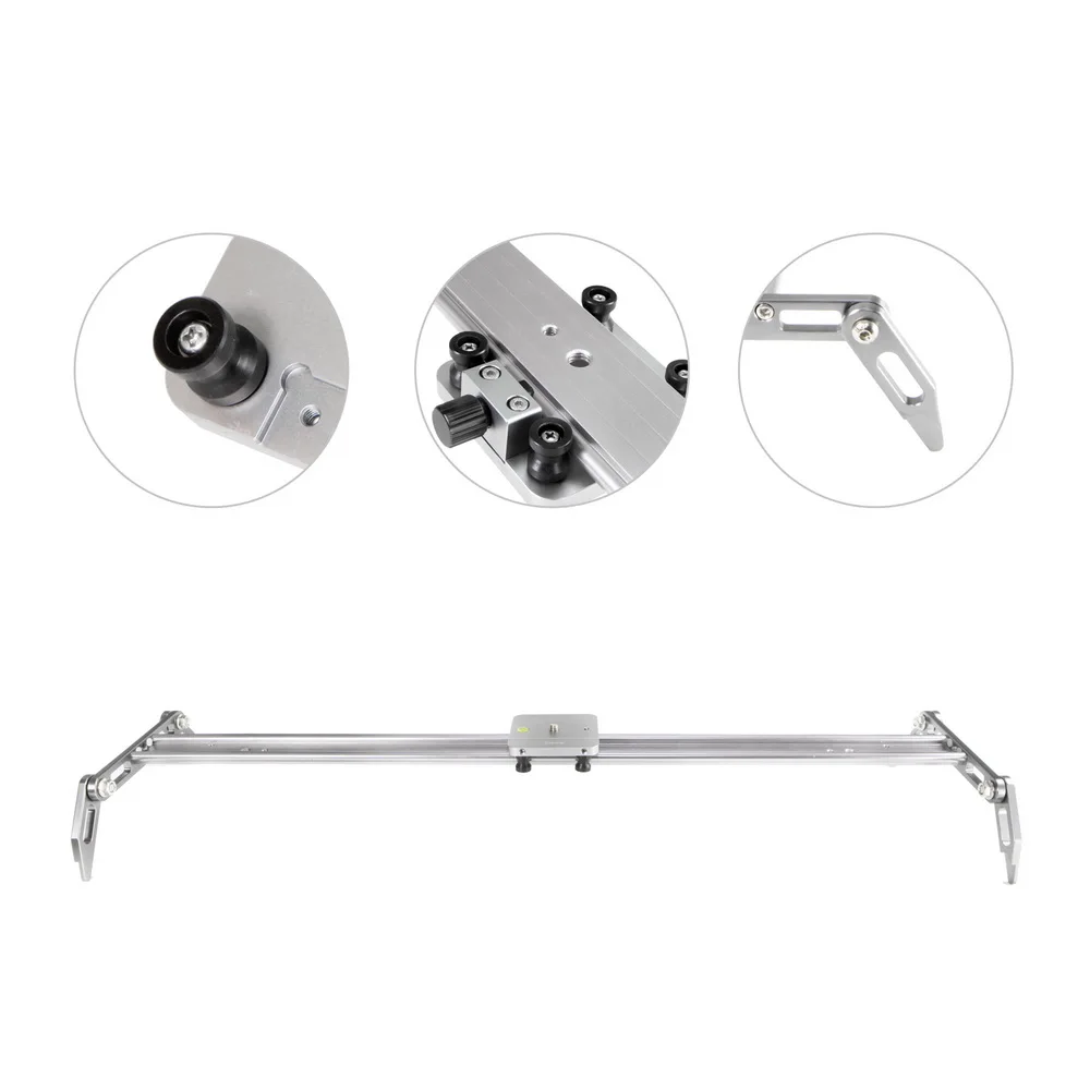 

Selens 100cm/39.37'' Camera Slider Aluminum Alloy Damping Slider Track Video Stabilizer Rail Track Slider for DSLR or Camcorder