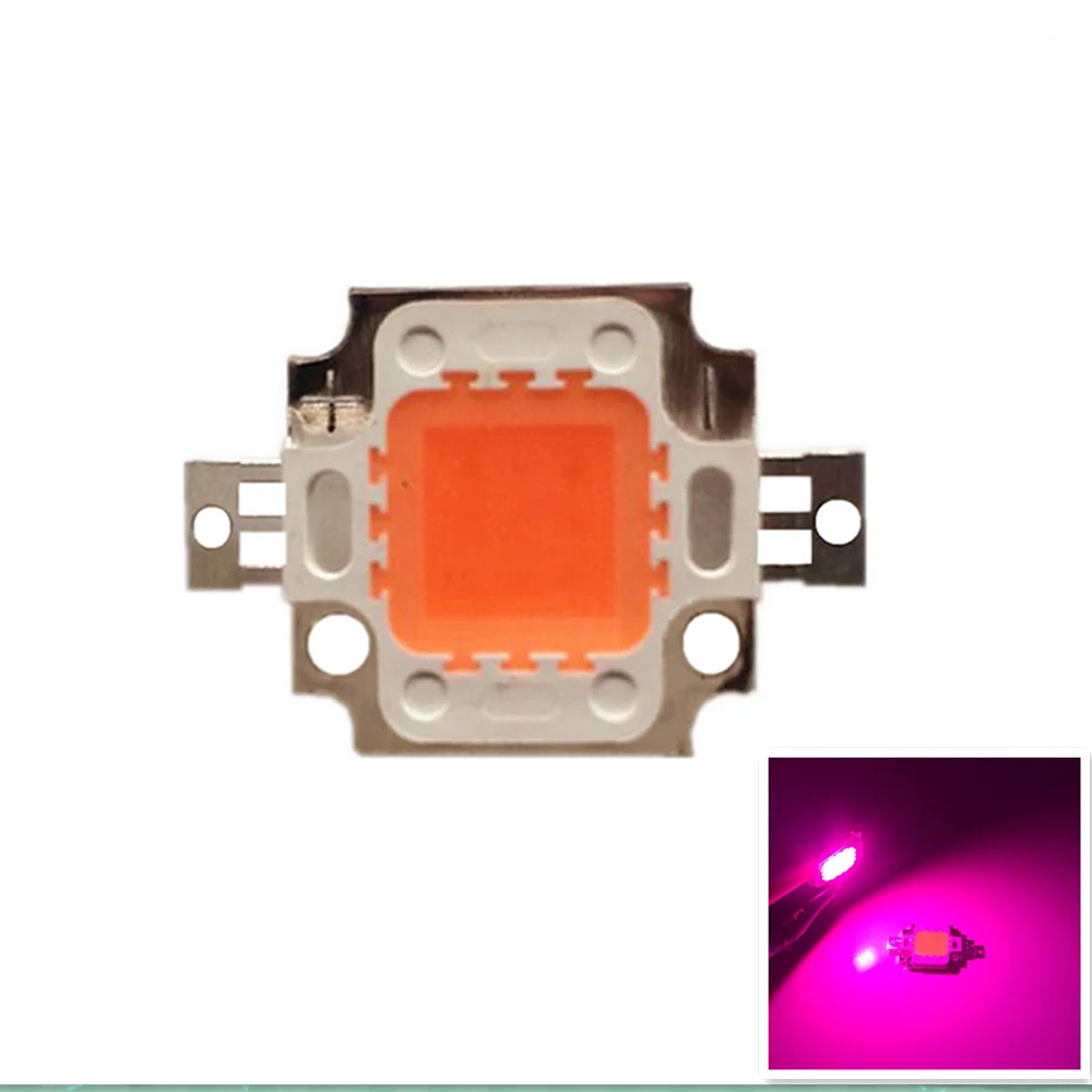 

10 PCSHigh Power LED Chip 10W COB 380Nm-840Nm Full Spectrum 10 Watt Grow Light For Plant Flowers Vegetables Growth Garden bulb