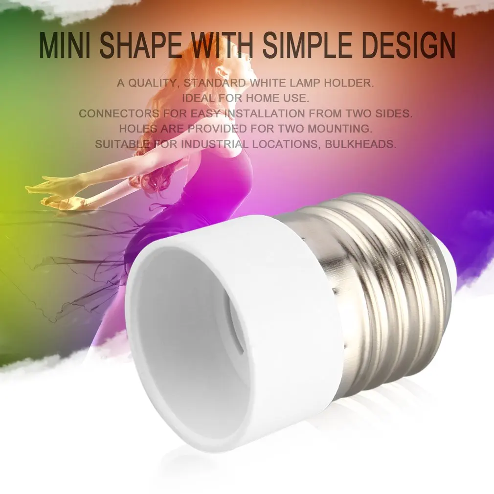 5pcs E14 auf E27 Lampenfassung Lampen Sockel Adapter Stecker Glühbirne Konverter