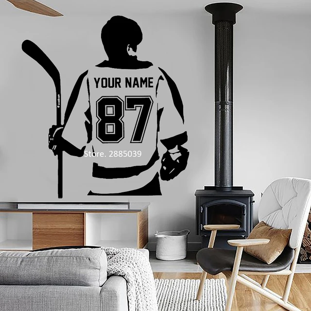 Buy Personalized Custom Hockey Player Wall Decal Art