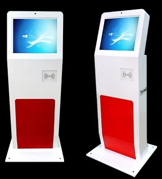 

19 inch touch interactive signage School attendance time recording IC/ID/Radio frequency Card/ face Recognition pc kiosk