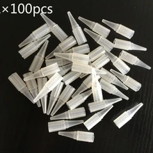 100 шт 7R татуировки Одноразовые перманентные Макияж Советы/Насадки пластиковые советы для постоянного макияжа