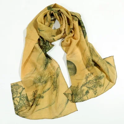46 дизайнов Ван Гог Картина маслом шелковый шарф женский и мужской шарф натуральный шелк шарфы женские роскошные брендовые Дизайнерские шарфы - Цвет: 42