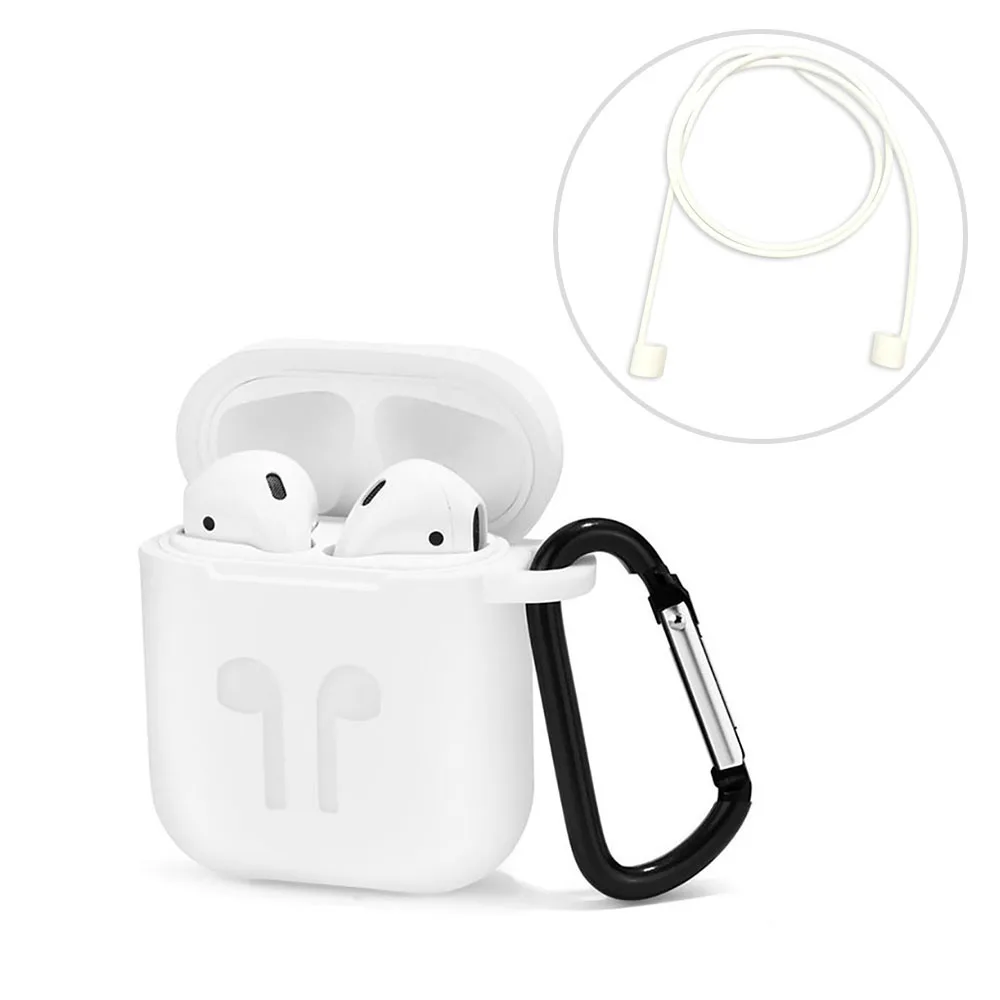 Защитный силиконовый чехол для AirPods Earpods Apple наушники беспроводного bluetooth