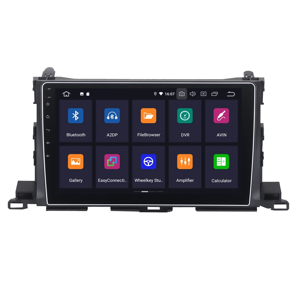 Perfect For Toyota Highlander Kluger 2015 2016 Android 9.0 Car Radio Stereo GPS Navigation Navi Media Multimedia System PhoneLink 1