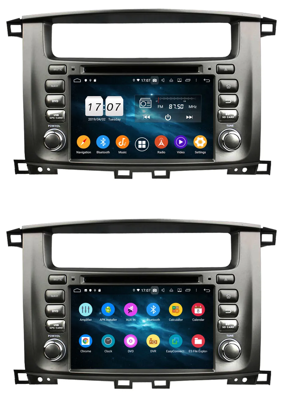 Discount KANOR Android 9.0 Octa Core 2 Din Car Radio For Toyota Land Cruiser 100 Car Radio Audio Video Player 2 Din GPS Multimedia 12