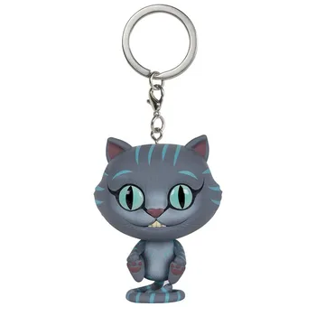 

Alice Looking Glass 2 Chessur Vinyl Figure Keychain Pendant Gift Doll Model Toy for Christams