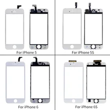 Netcosy сенсорный экран дигитайзер + рамка для iPhone 6 6 5S 5C 5G сенсорный экран передняя сенсорная панель стекло объектив дешевые аксессуары для телефона