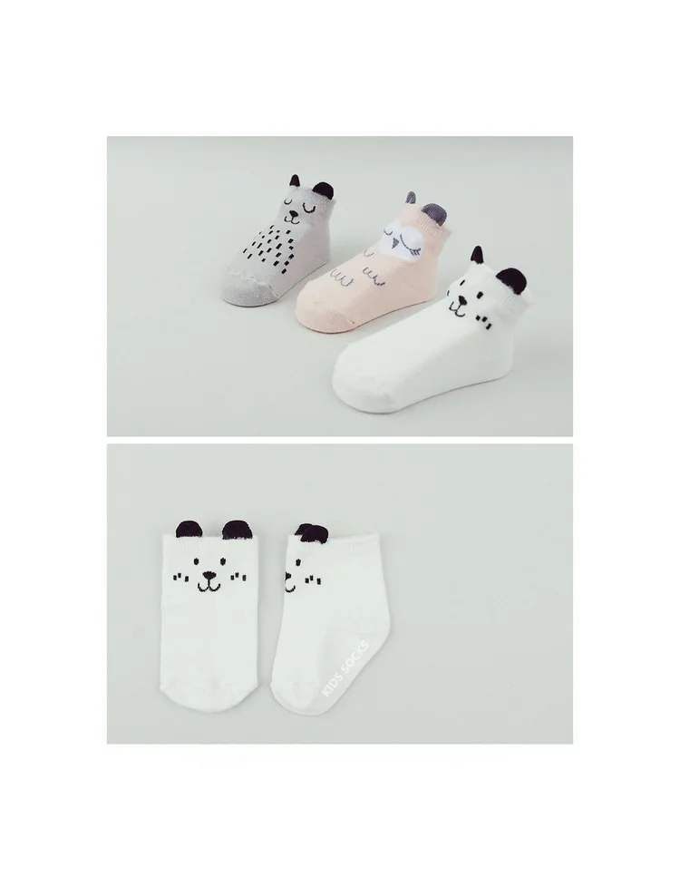 Новые хлопковые носки унисекс для новорожденных 0-36 месяцев, хлопковые носки до щиколотки, носки-тапочки с милым рисунком для мальчиков и