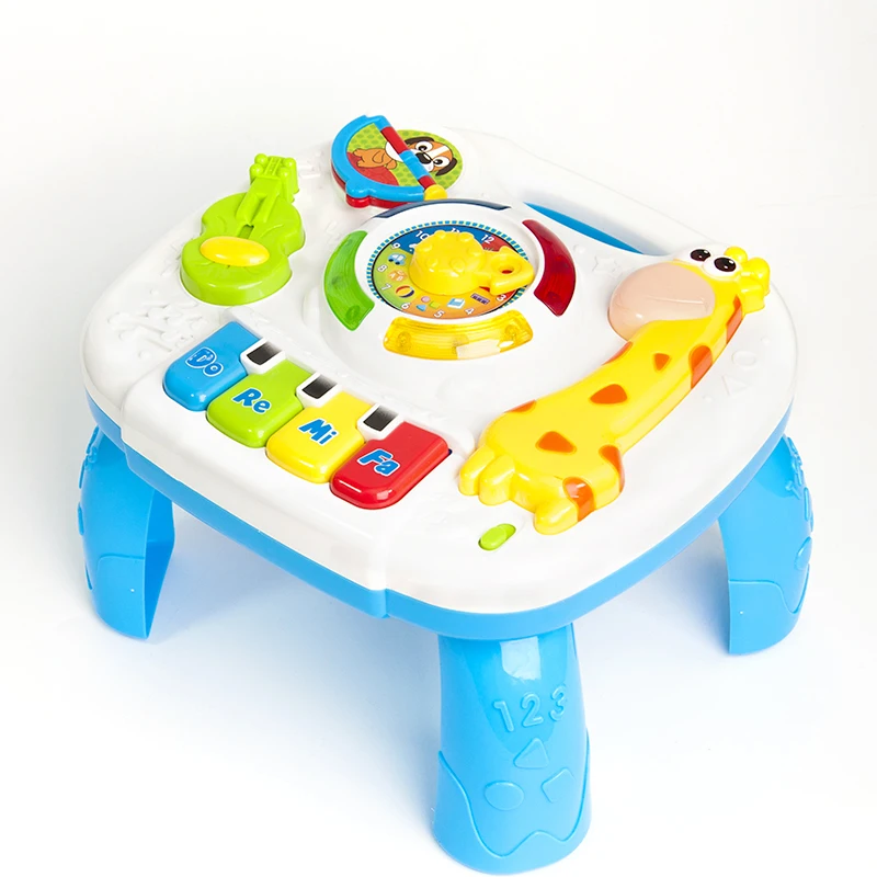 Музыкальные игрушки детские 13-24 месяца обучающая игра игровой центр игрушка Музыкальная деятельность стол Oyuncak игрушки для детей