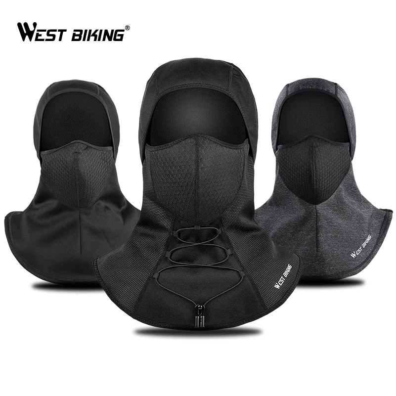 

WEST BIKING Winter Warm Cycling Face Mask Windproof Protection Bandana For Head Cover Ski Snowboard Bicycle Mesh Face Mask