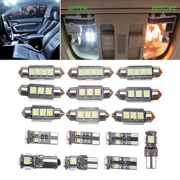 

Car White LED Interior Lights Lamp Kit 16pcs Car Styling LED Bulb Super Bright Auto Interior Lamp For V-W Passat B6 2006-2010