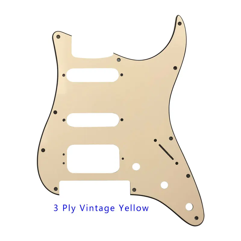 Качественная Гитара Pickguard-для США 11 винтовых отверстий Stratocaster с тремоло Floyd Rose мост Humbucker одинарная HSS Scratch Plate