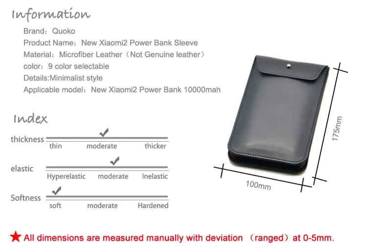 Quoko Тонкий чехол для нового Xiao mi 2 10000 мАч двойной USB внешний аккумулятор аксессуары