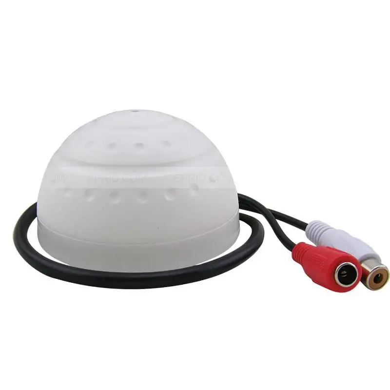 Cctv Mic Microphone Audio Sound Pick Up Device Ceiling Mount White