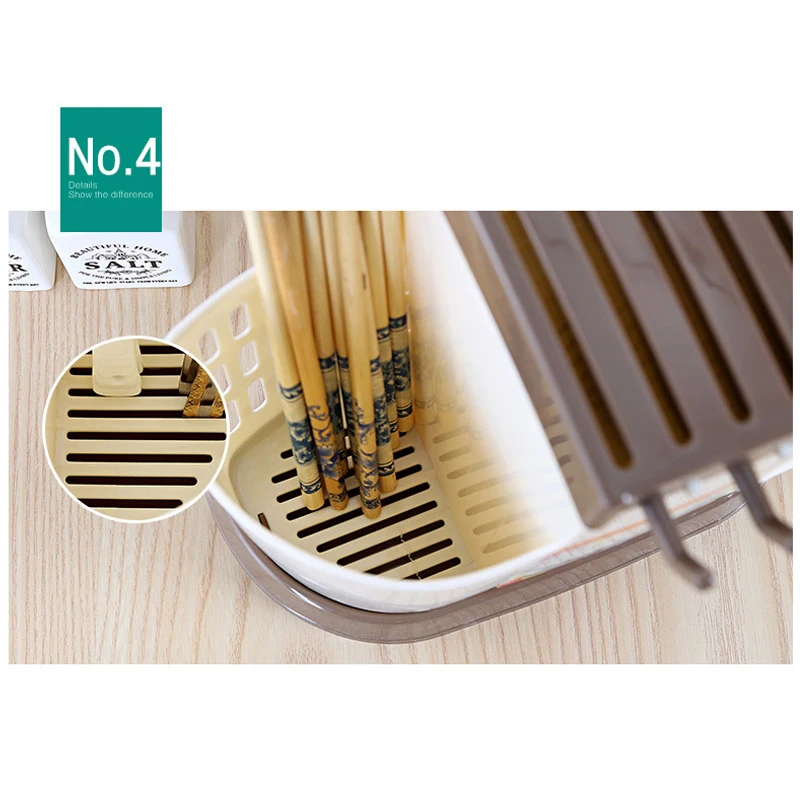 Креативная многофункциональная кухонная стойка для хранения азиатские палочки для еды ложка вилка Посуда Органайзер держатель большая емкость сушилка