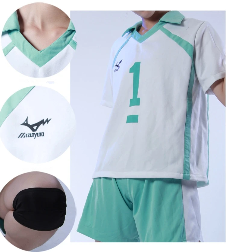 

Haikyuu!! Karasuno High School Uniform Jersey Oikawa Tooru No 1 Sport Suit Sportswear Cosplay Costume T shirt Free Shipping