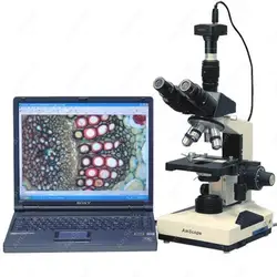 Лаборатория клиники ветеринар Микроскоп-amscope поставки 40X-1600X лаборатория клиники ветеринар тринокулярный микроскоп с 1.3mp Камера