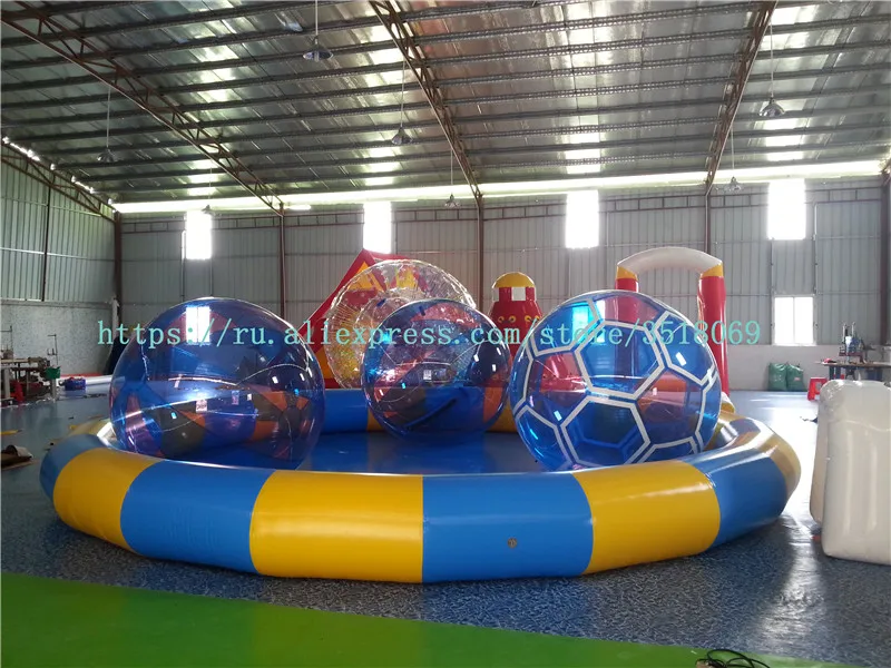 

8 m diameter round PVC inflatable swimming pool, PVC inflatable swimming pool, with free air pump.
