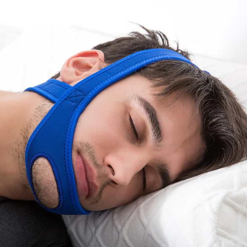 Неопреновый анти храп для лечения храпа, подбородочная лента ремень анти апноэ челюсти решение поддержка для сна пояс спальный инструмент