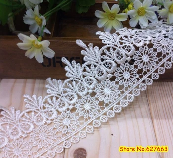 

7.5cm Lace Trim Embroidery Lace Water Soluble Sew Trim DIY Garment Accessories
