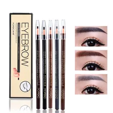 5 шт./компл. Водостойкий карандаш для бровей модный макияж стойкий Гладкий Карандаш для бровей, косметический инструмент