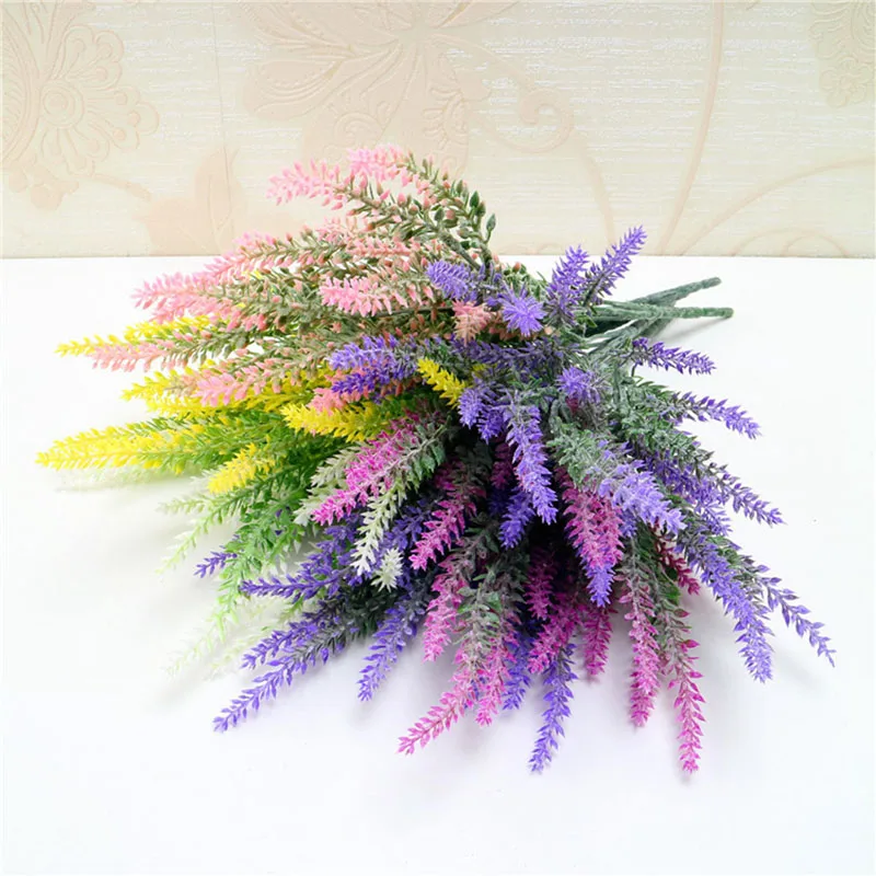 

Flower decoration artificial silk flower lavender flowers Provence decorative decorative grain Simulation of aquatic plants