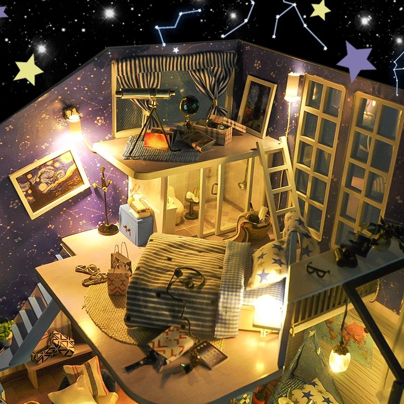 Blue Observation DIY Miniature Loft Kit 15 5