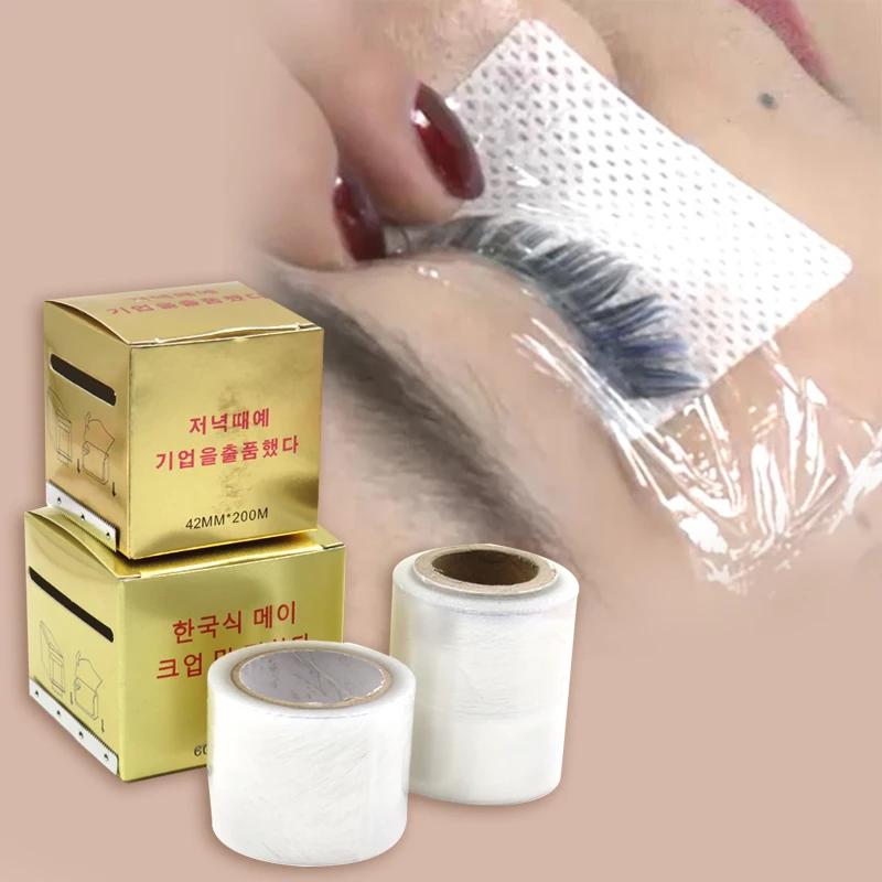 

Microblading Plastic Wraps 42mm*200m/60mm*200m Permanent Makeup Preservative Film Tattoo Accessories Eyebrow Eyelash Lip Cover