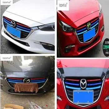 

Lapetus Accessories Fit For Mazda 3 AXELA Sedan Hatchback 2017 2018 Front Face Bumper Grille Grill Racing Grills Cover Kit Trim