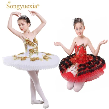 

SONGYUEXIA Children Ballet Camisole skirt Kid professional ballet tutu Skirt Children Paillette Major Ballet dance TUTU dress