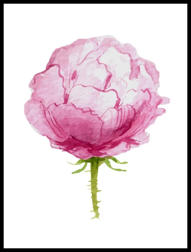 Modern minimalist watercolor flowers wasp paint Home Decor Canvas Painting Poster Printing Wall Pictures | Дом и сад