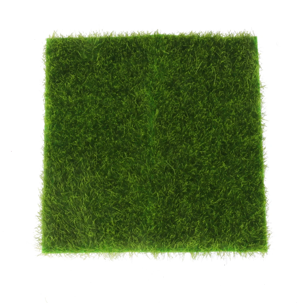 Micro Landscape Moss Ornament Turf Faux Lawn for Miniature Garden Decor DIY Artificial Grass Mat Plastic Synthetic