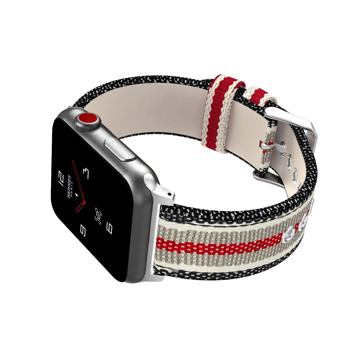 Нейлоновый кожаный ремешок с рисунком флага для Apple Watch 38 мм 42 часов iWatch 40 44