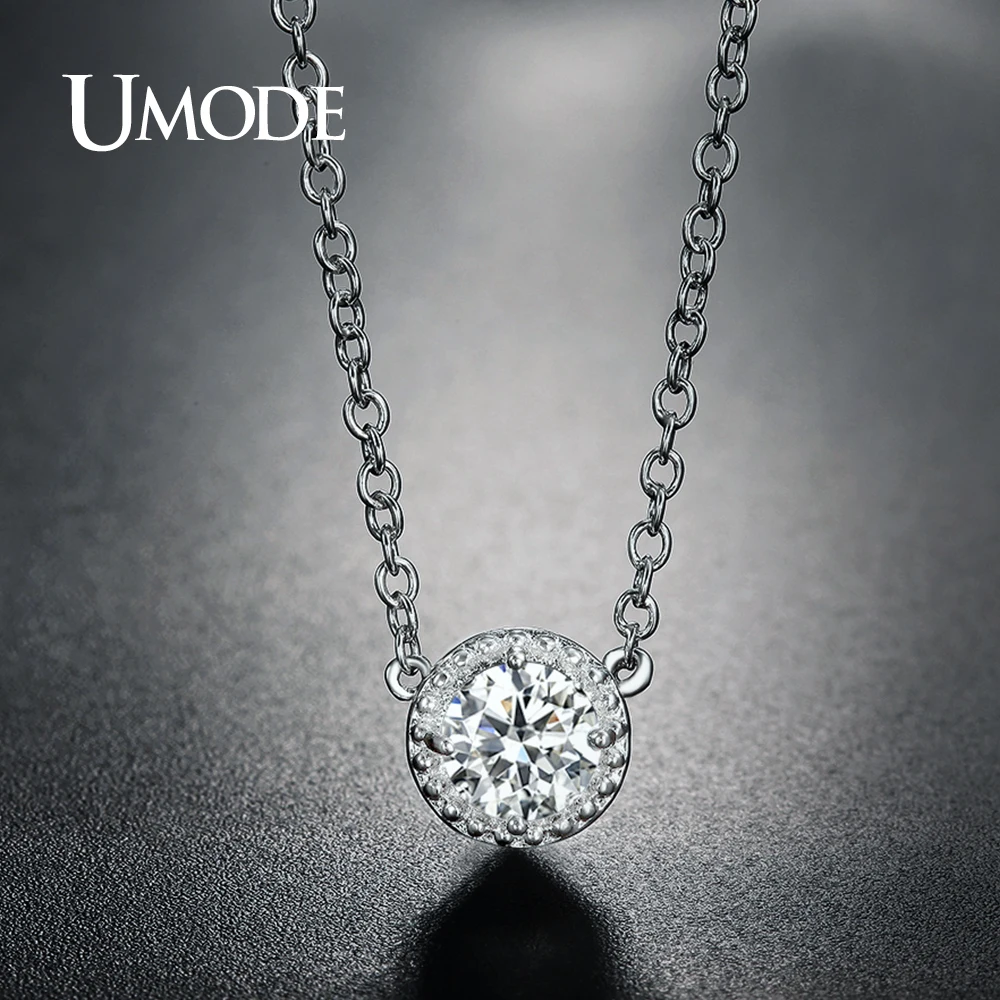 Женское Ожерелье с кулоном UMODE Трендовое ожерелье белого и золотого цвета