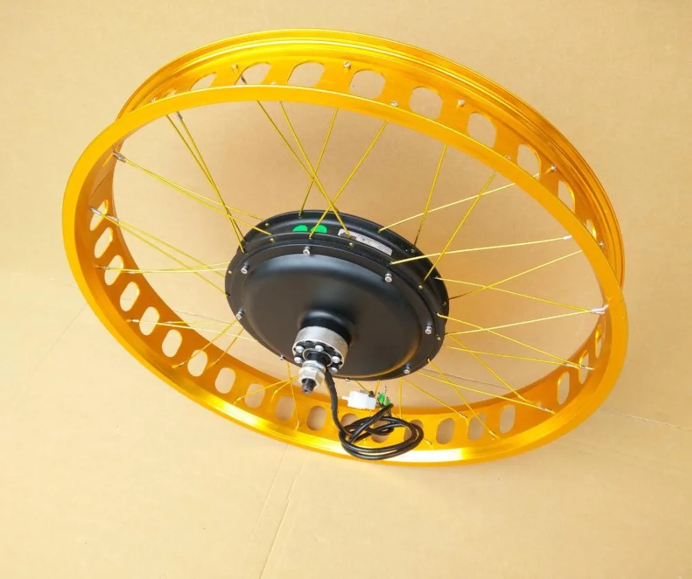 Cheap Kalosse Electric Snow/fat bike wheels 48V 1000W MTB motors 190mm beach bicycle Electric wheels 26*4.0inch tires 9 Cheap Kalosse Electric Snow/fat bike wheels 48V 1000W MTB motors 190mm beach bicycle Electric wheels 26*4.0inch tires 9