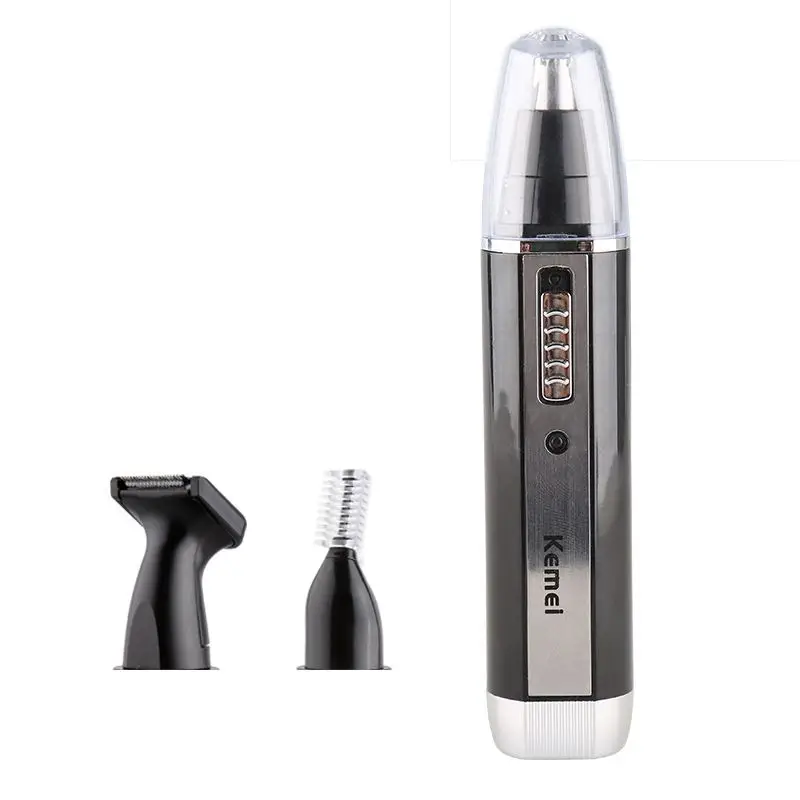 

Kemei 3 in 1 Nose Ear Hair Trimmer Kit Electric Eyebrow Trimmer Portable Beard Sideburns Trimmer Rechargeable Men Facial Care