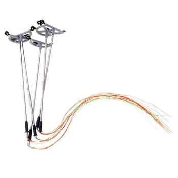 

New 3 Led Street Lamp 1:100 Ho Scale Street Light Scenery Mini Lamppost For Sand Table Model 4