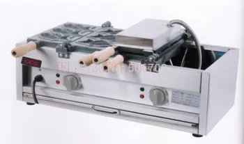 

Free shipping Electric 6 pcs fish Taiyaki maker machine with recipe fish waffle baker