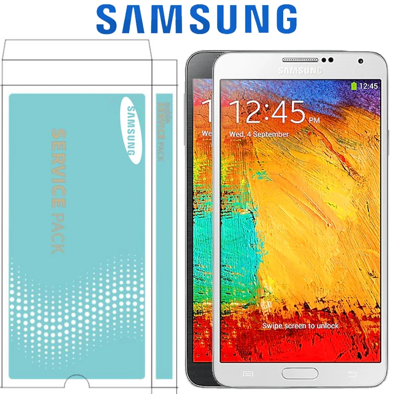 Оригинальный 5 ''AMOLED LCD для SAMSUNG Galaxy Note 3 Neo Mini N750 N7505 дисплей сенсорный экран