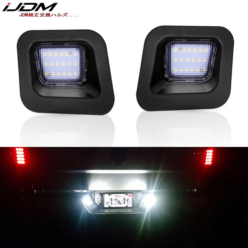 

iJDM OEM-Replace CAN-bus error free 6000K xenon white Full 3W LED For 2003-2018 Dodge RAM License Plate Lamps 12V