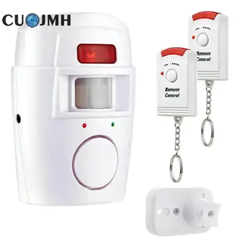 

Wireless PIR Infrared Motion Sensor Detector 2pcs Remote Controllers Door Window Anti-Theft Alarm Security Systems