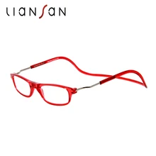 Liansan мода магнит Очки для чтения для женщин унисекс Для женщин Для мужчин регулируемый висит Средства ухода за кожей Шеи Магнитная спереди бренд L6300MAG