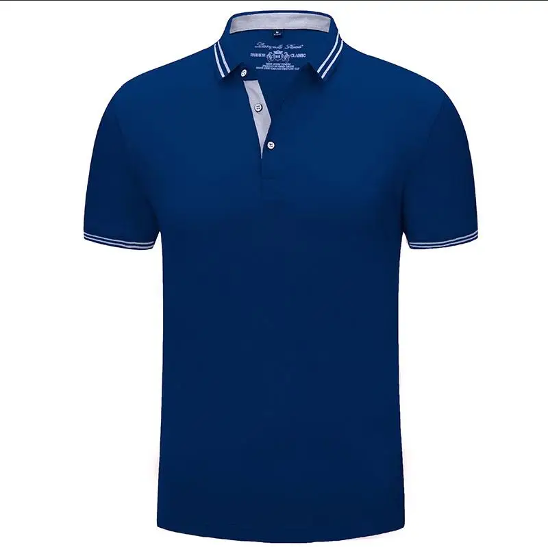 royal blue Заказная вышитая рубашка поло Единая рабочая одежда и пользовательские рубашки поло с принтом с левым нагрудным карманом - Цвет: royal blue