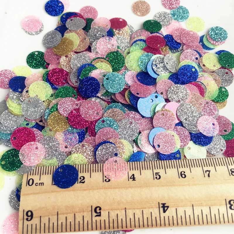 ISequins 200 шт 10 мм блестками плоский круглый ПВХ пайетки с флэш порошок пайетками для