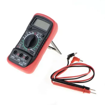

1 Pc Universal Digital Multimeter Voltmeter Ammeter Ohmmeter Volt AC DC Resistance Tester Meter With Silicone Cover VEK97