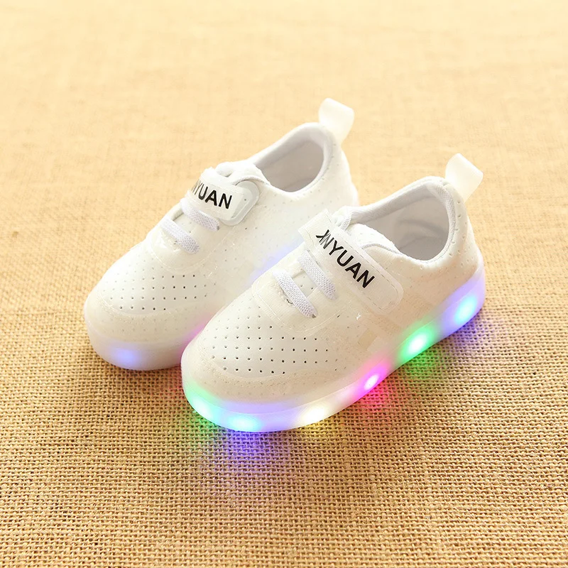 Kids Casual Led Flashlight Shoes Baby Boys Girls Glowing Sneakers