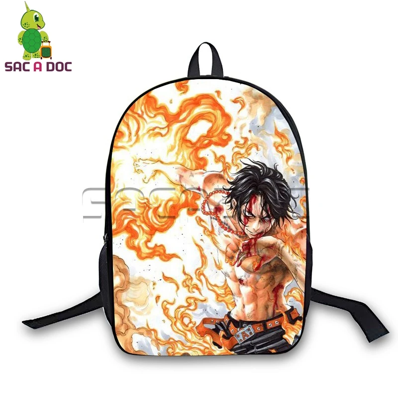 Anime One Piece Backpack for Teenagers Children School Bags Ace Luffy Law Cosplay Travel